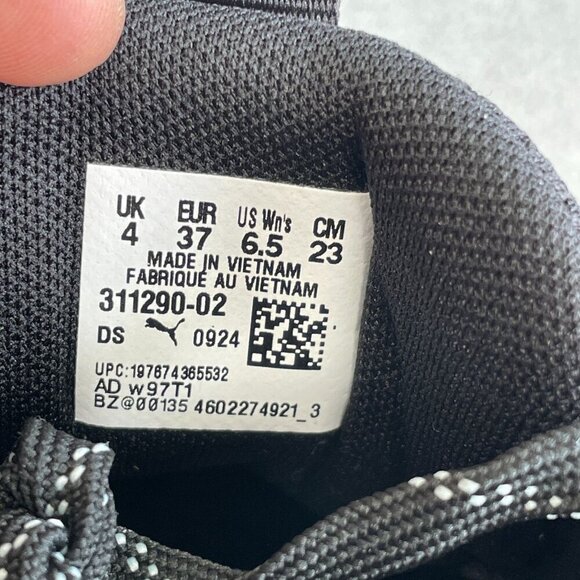 NWOB Puma Women's Size 6.5 SoftFoam+ Black Sneakers - Picture 7 of 8